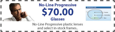 Coupon for Progressive Bifocals